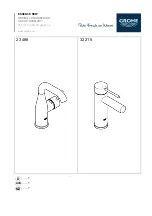 Grohe ESSENCE NEW 23 488 Instructions Manual preview