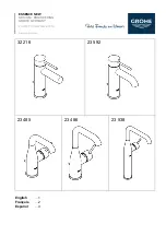 Grohe ESSENCE NEW Series Installation Manual предпросмотр