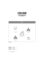 Preview for 1 page of Grohe F1 21 082 Installation Instructions Manual