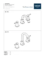 Preview for 1 page of Grohe GRANDERA 20 418 Quick Start Manual