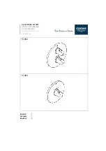 Предварительный просмотр 1 страницы Grohe GROHTHERM 1000 NEW 19 982 Manual