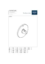 Preview for 1 page of Grohe GROHTHERM 1000 NEW 34 573 Manual