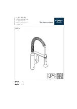 Preview for 1 page of Grohe K7 30 314 Manual