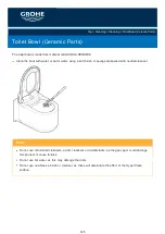 Preview for 58 page of Grohe Sensia ARENA User Manual