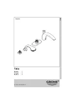 Grohe Talia 19 203 Installation Instructions Manual preview