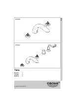 Preview for 1 page of Grohe Talia 25 596 Manual