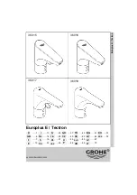 Grohe Tectron 36 017 Manual предпросмотр