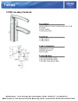 Grohe Tenso 32 924 Lavatory Centerset Quick Start Manual preview