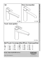 Preview for 1 page of Grohe Touch Cosmopolitan Manual