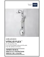 Preview for 1 page of Grohe VITALIO FLEX  26520000 Owner'S Manual