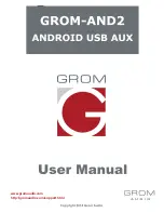 Preview for 1 page of GROM Audio GROM-AND2 User Manual