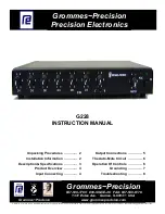 Grommes~Precision Precision Electronics G228 Instruction Manual preview