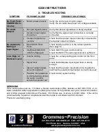 Preview for 8 page of Grommes~Precision Precision Electronics G228 Instruction Manual