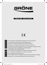 Preview for 1 page of Gröne 2560-601400 Operating Instructions Manual