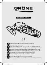 Gröne GMT 92 User Manual предпросмотр