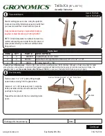 Предварительный просмотр 1 страницы Gronomics TK 95-80 Assembly Instruction