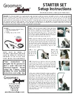 Preview for 1 page of GROOMERS HELPER STARTER SET Setup Instructions