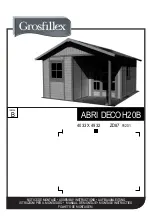 Preview for 1 page of Grosfillex ABRI DECO H20B Assembly Instructions Manual