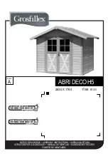 Grosfillex ABRI DECO H5 Assembly Instructions Manual preview