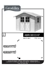 Grosfillex ABRI DECO H7 Assembly Instructions Manual preview
