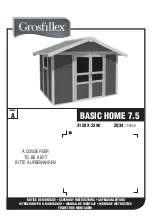 Grosfillex BASIC HOME 7.5 Assembly Instructions Manual preview