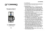 Preview for 1 page of grossag KA 64 Instructions For Use Manual