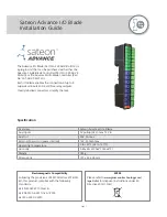 Grosvenor Sateon Advance I/O Blade Installation Manual preview