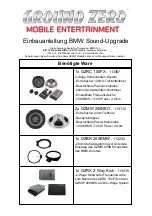 Предварительный просмотр 1 страницы Ground Zero GZBR 200BMW Installation Manual