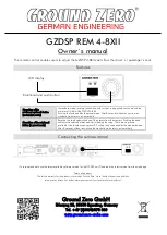 Preview for 2 page of Ground Zero GZDSP REM 4-8XII Owner'S Manual