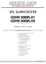 Ground Zero GZHW 30XSPL-D1 Owner'S Manual предпросмотр