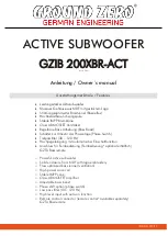 Preview for 1 page of Ground Zero GZIB 200XBR-ACT Owner'S Manual