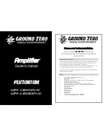 Предварительный просмотр 7 страницы Ground Zero GZPA 1.10000SPL-HC Owner'S Manual