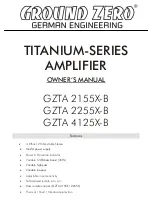 Предварительный просмотр 17 страницы Ground Zero GZTA 2155X-B Owner'S Manual