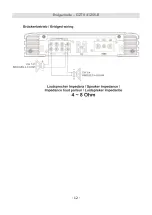 Предварительный просмотр 28 страницы Ground Zero GZTA 2155X-B Owner'S Manual