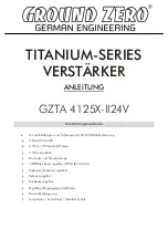 Preview for 1 page of Ground Zero GZTA 4125X-II24V Owner'S Manual