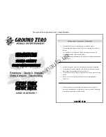 Preview for 2 page of Ground Zero GZUC 165X User Manual