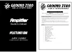 Preview for 7 page of Ground Zero PLUTONIUM GZPA 1.4000D Owner'S Manual