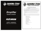 Preview for 1 page of Ground Zero Plutonium GZPA 1.4000DXII Owner'S Manual