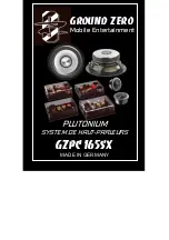 Preview for 29 page of Ground Zero Plutonium GZPC 165SX Manual