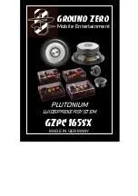 Preview for 43 page of Ground Zero Plutonium GZPC 165SX Manual