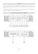 Предварительный просмотр 3 страницы Ground Zero TITANIUM GZTA 1.1200DX-II Owner'S Manual