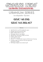 Preview for 11 page of Ground Zero URANIUM Series Owner'S Manual