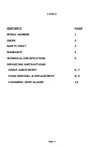 Preview for 3 page of Groundsman TC4GCO Operator'S Manual