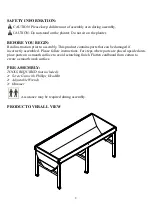 Preview for 2 page of GroundWork 71x 31 Wooden Planter with Liner 1212784 Assembly Instruction Manual