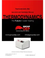 Group DEP Thermodynamic Box Installation Instructions And User Manual preview