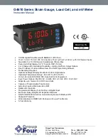 Group Four Transducers G4610 Series Instruction Manual preview