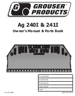 Preview for 1 page of Grouser Products Ag 240I Owner'S Manual & Parts Book