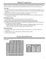 Preview for 3 page of Grouser Products Ag 240I Owner'S Manual & Parts Book