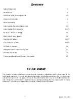 Предварительный просмотр 2 страницы Grouser 4100 Owner'S Manual
