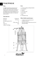 Preview for 2 page of Grouw! 70232 Instruction Manual